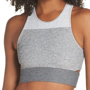 Outdoor Voices Tri-Tone Slashback Crop Top